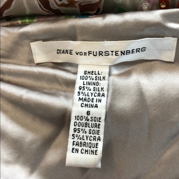 Diane Von Furstenberg Westina Silk Dress Size 6 - Picture 5 of 7